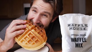 Waffle House Waffles with Official Mix and Recipe  Made at Home [upl. by Arianne]