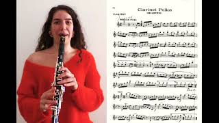 Clarinet Polka with the score [upl. by Cristal]