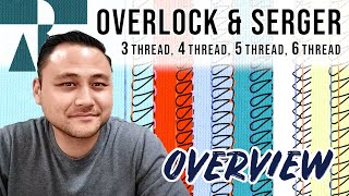 Different types of overlocks  sergers amp stitches Merrow 3 Thread 4 Thread 5 Thread 6 Thread [upl. by Supmart238]