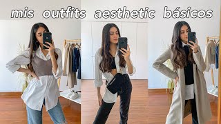 Outfits AESTHETIC con básicoscasual outfit ideas  Lucianawong [upl. by Niltag586]