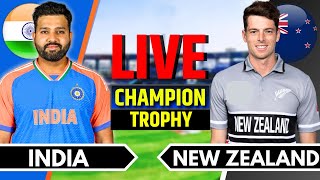 India vs New Zealand Match 12  Live Cricket Match Today  IND vs NZ  Champions Trophy Last 40 Ov [upl. by Nasas887]