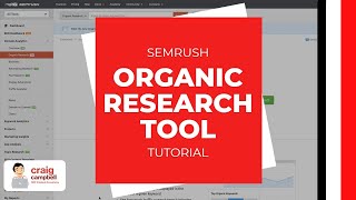 SEMRush Organic Research Tool Tutorial [upl. by Aleicarg]