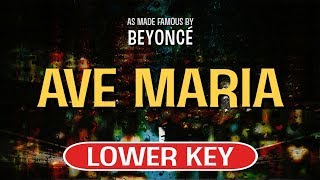 Ave Maria Karaoke Lower Key  Beyonce [upl. by Geis]