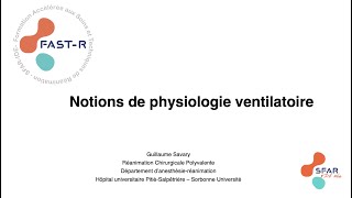 Notions de physiologie respiratoire [upl. by Beuthel]