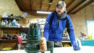 Zoeller 267 Sewage Ejector Pump rebuild [upl. by Tom]