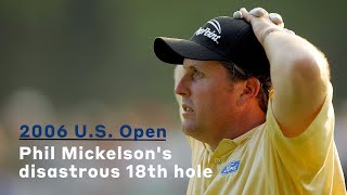 Phil Mickelsons disastrous 18th hole at Winged Foot [upl. by Gerrard]