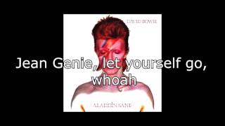 The Jean Genie  David Bowie  Lyrics [upl. by Aiak]