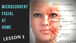 Microcurrent AtHome Facial Toning Tutorial Day 3 [upl. by Rodi]