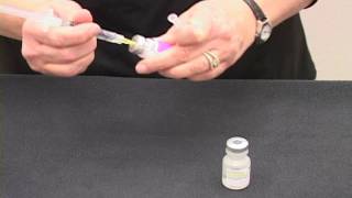 Mixing Medication demonstration [upl. by Tina15]