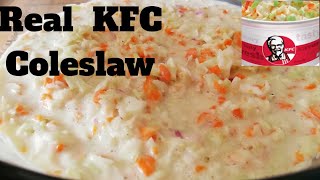 Perfect KFC Coleslaw Recipe Make Your Own KFC Coleslaw [upl. by Rednave]