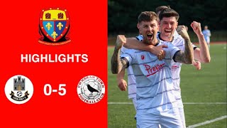 Caerleon 05 Cwmbrân Town  Gwent FA Senior cup  Quarter final highlights [upl. by Coheman]