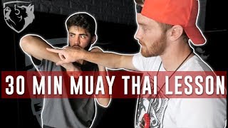 Muay Thai Training 101 Full Beginners Class [upl. by Treblihp]