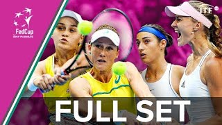 Australia v France  Fed Cup Final 2019  BartyStosur v MladenovicGarcia  FULL FINAL SET  ITF [upl. by Kan895]