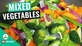 Sauteed Vegetables  Sautéed Mixed Vegetables  How to make Sauteed Vegetables Recipe [upl. by Nikoletta]