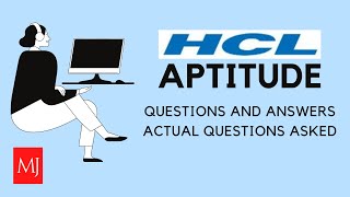 HCL Aptitude Questions and Solutions  MUST DO  MJ [upl. by Alilahk]