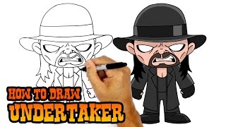 How to Draw Undertaker  WWE Superstars [upl. by Atikan453]