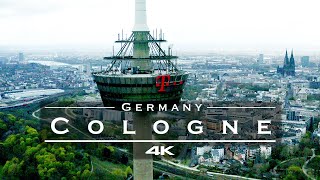 Cologne  Köln Germany 🇩🇪  by drone 4K [upl. by Svetlana]