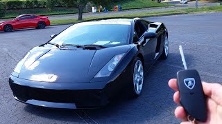 2004 Lamborghini Gallardo Start Up Exhaust Walkaround and Review [upl. by Matheson]