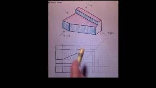 Beginning Orthographic Projection [upl. by Ailices230]