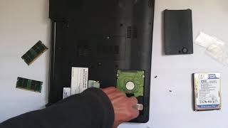 Packard Bell Easynote MH36  Replace HDD [upl. by Adnil427]