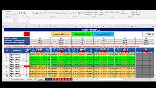 Call Center Staff Scheduler or Workforce Management Tool using Excel  VBA [upl. by Alicea401]