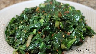 How To Cook Collard Greens Quickly  Easy Sauteed Collard Greens  Episode 90 [upl. by Esmeralda285]