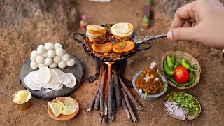 Ultimate Chole Kulche Making  Indian Street Food  Mayapuri Ke Cholay Matar Kulche  The Tiny Foods [upl. by Anitsirt]