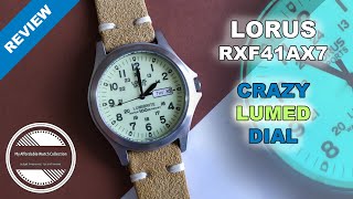 Youve Got To See This Lumed Dial  LORUS Lumibrite RXF41AX7 Watch Review [upl. by Kcirednek]